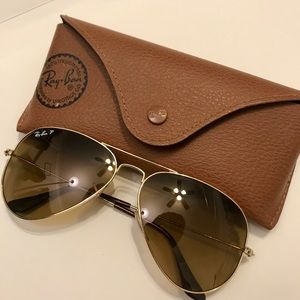Ray Ban Polarized Sunglasses (Brown)